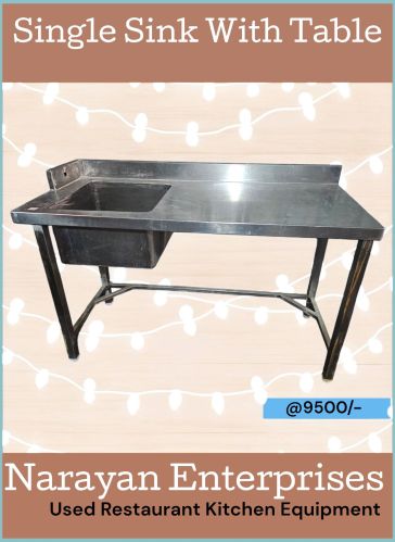Stainless Steel Single Sink Table