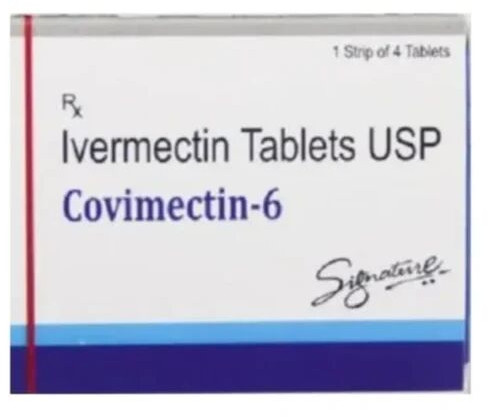 Covimectin Ivermectin Tablet 6 Mg, Packaging Type : Strip