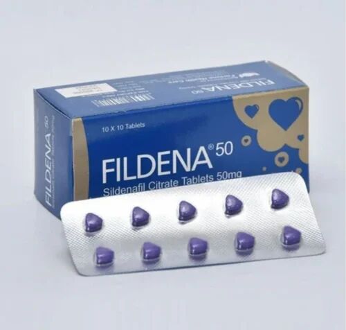 Fildena 50 Mg Tablets, Composition : Sildenafil