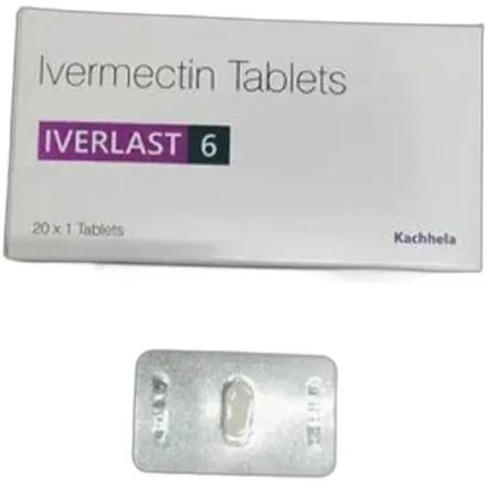 Iverlast Ivermectin 6mg Tablets, Packaging Type : Strip