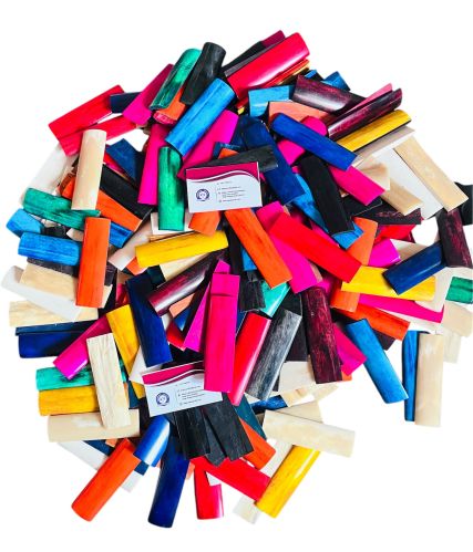 Dyed Bone Scales, Shape : Round