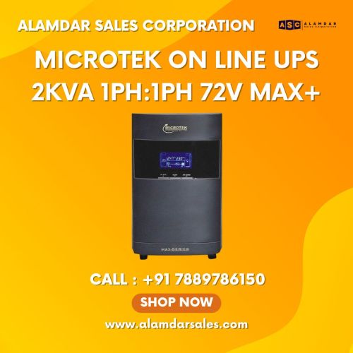 Microtek 0N Line UPS 2KVA 1PH : 1PH 72 Max+