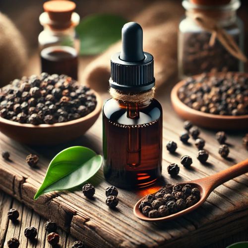 Black Pepper Oleoresin, Color : Dark Brown, Packaging Type : Glass Bottle For ideal Flavoring, Spice Blends