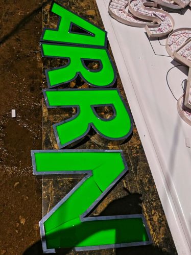 Polished Aluminum Channel Letters Multisizes, COSTOMIZEE