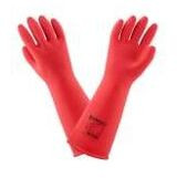 Latex Plain Electrical Gloves, Color : Red, Length : 10-15 Inches, Certificate : Ce Certified