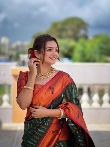 Anokhi Soft Paithani Silk Saree Bridal Wear, Casual Wear, Festival Wear, Party Wear, Age Group : Adults
