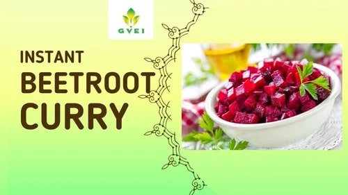 Gvei Instant Beetroot Curry Mix, Packaging Type : Packet, Packaging Size : 200 Gm For Cooking