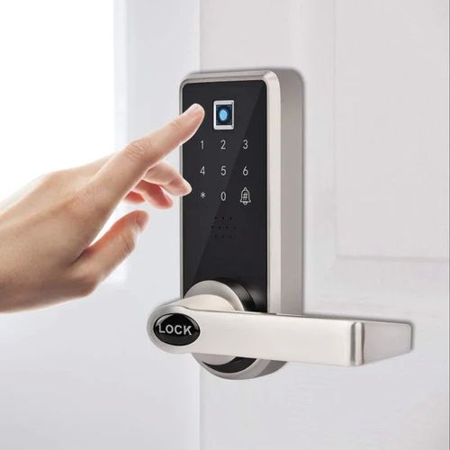 Biometric Door Lock, Color : Black, Silver