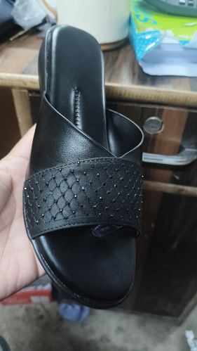 Ladies fancy footwear, Packaging Type : Black