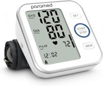 Paramed Automatic Battery Digital Blood Pressure Monitor, Color : White