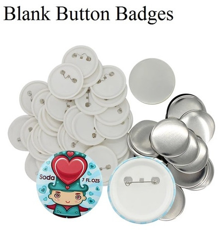 Polished Button Badge, Shape : Round for Garments