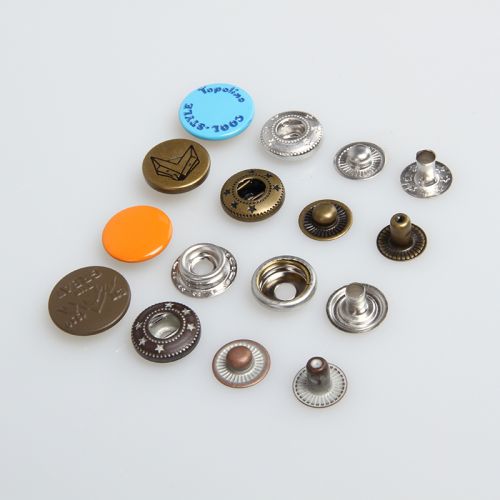 Metal Spring Snap Button, Color : Multicolor for Garments