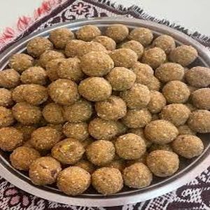 Handmade Methi Laddu, Shape : Round, Packaging Type : Brown