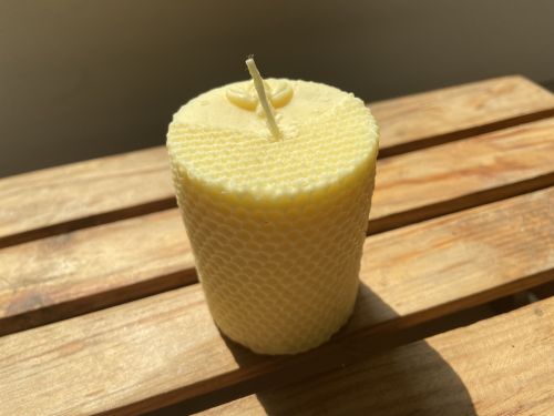 Honeycomb Pillar Candles, Color : Yellow, Technics : Handmade