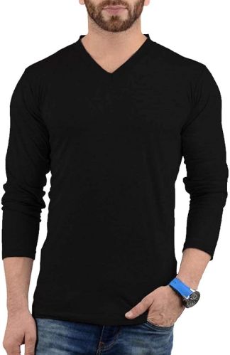 Full Sleeve Plain T-Shirt Xxl, Xl, M Casual Wear