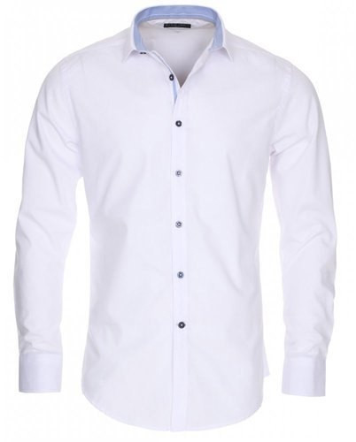 Plain Men Shirt, Color : White Xl Casual Wear