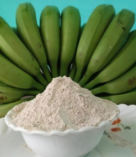 Natural Green Banana Powder, Color : White, Packaging Type : Plastic Bag, Packaging Size : 5-25kg