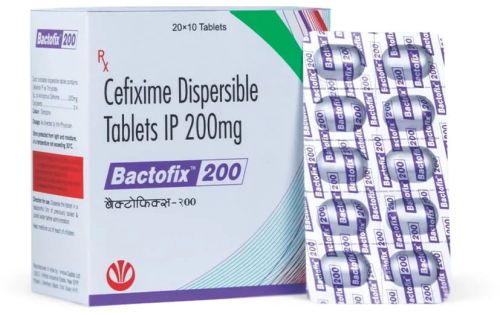 Bactofix Cefixime Dispersible Tablet, Medicine Type : Alloapthic, Packaging Type : Box