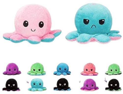 Printed Wool Octopus Soft Toy, Brand Name : Ambrane for Gifting