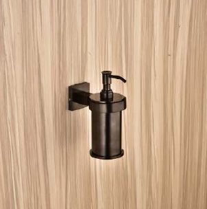 Black Cpt Touch Brass Soap Dispenser For Bathroom