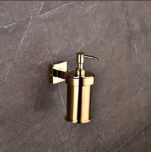 Gold Touch Brass Soap Dispenser, Mount Type : Wall-mounted For Bathroom