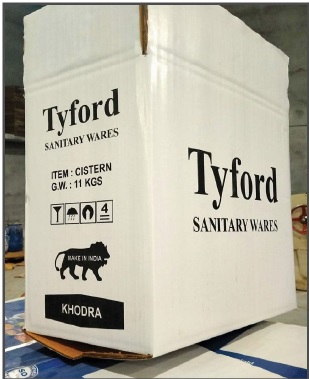 Single Color Printed Corrugated Box Multisizes, Paper Type : Craft Paper
