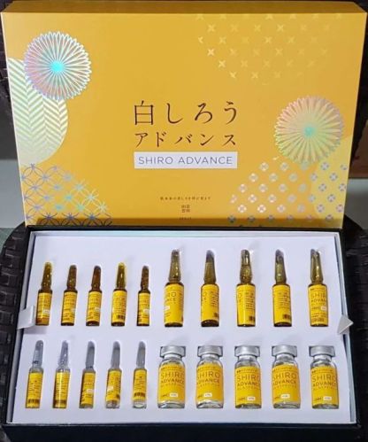 Shiro Advance Glutathione Injection, Form : Liquid, Packaging Type : Box For Skin Whitening