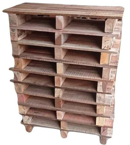 2 Way Rectangular Pinewood Pallet, Color : Brown