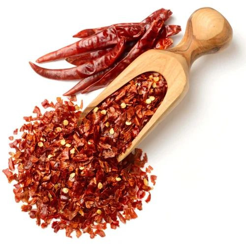 Natural Red Chilli Flakes, Certification : FSSAI