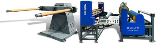 Pull-wind And Cut Machine For Foam Roll