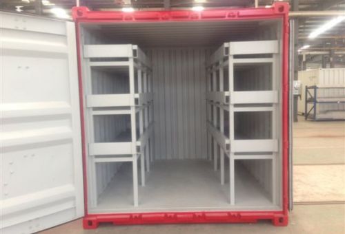 Polished Steel Bunk House, Shape : Rectangular For Construction Stie