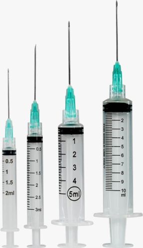 Syringes, Color : Transparent, Certification : Isi Certified For Clinical, Hospital