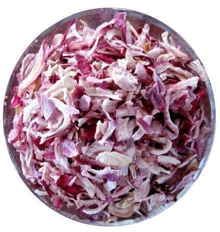 Dried Onion Flakes, Color : Light Pink, Packaging Type : Plastic Packets