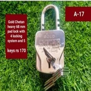 Polished Iron Chetan A-17 Padlock, Color : Grey For Door