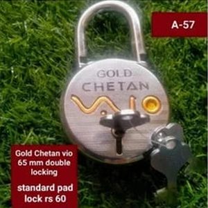 Polished Iron Chetan A-57 Padlock, Color : Grey For Door
