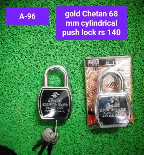Polished Iron Chetan A-96 Padlock, Color : Grey For Door