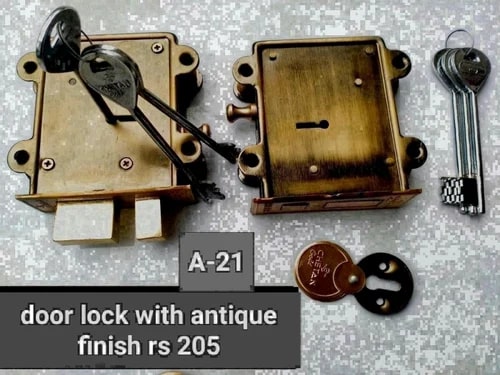 Polished Iron Chetan Door Lock Standard