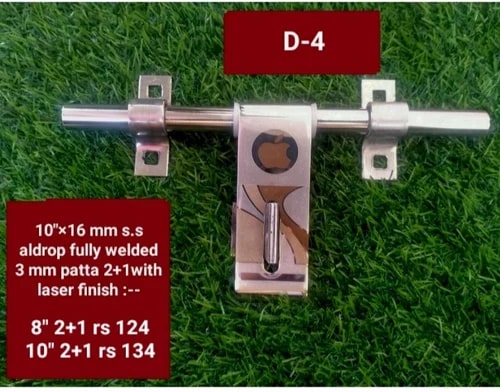 Chrome D-4 Stainless Steel Aldrop, Color : Silver 10 Inch For Doors