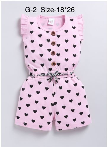 Cotton Kids Jumpsuit, Color : Pink