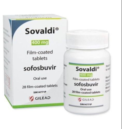 Sovaldi 400 Tablets, Color : White, Packaging Type : Plastic Bottle