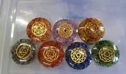 Natural Seven Chakra Reiki Healing Stone 90%