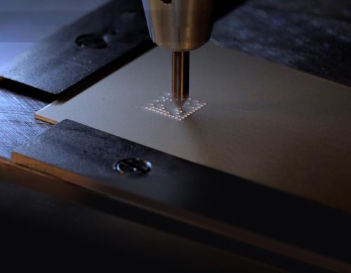 Automatic Elecric Dot Pin Marking Machine, Packaging Type : Black