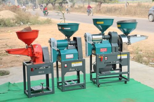 Electric Polished Mini Rice Mill For Industrial