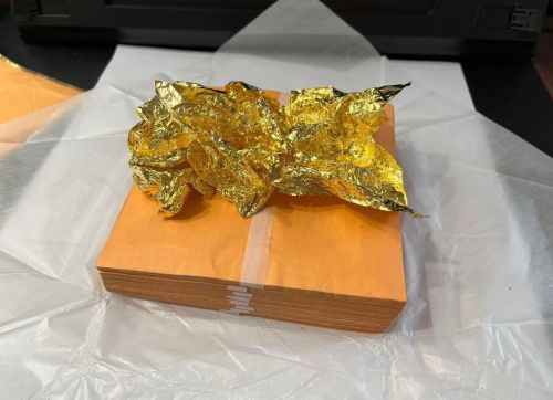 Imitation Gold Leaves, Color : Golden, Purity : 100%