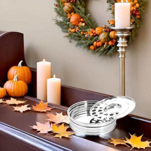 Steel Communion Tray Without Lid Set 11.7, Brand Name : VJR