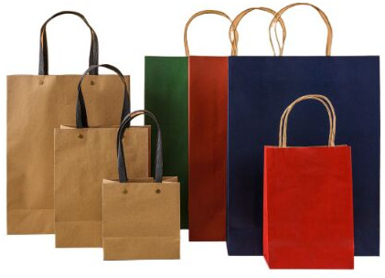 Plain paper bags, Packaging Type : Multicolor for Shopping