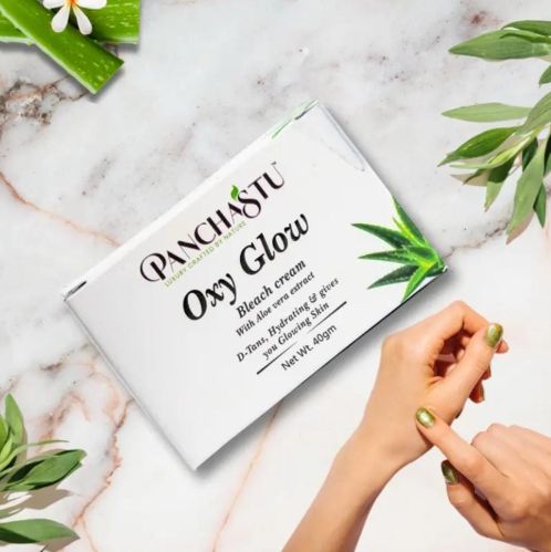 Panchastu Oxy Glow Bleach Cream, Color : Off White, Purity : 100%