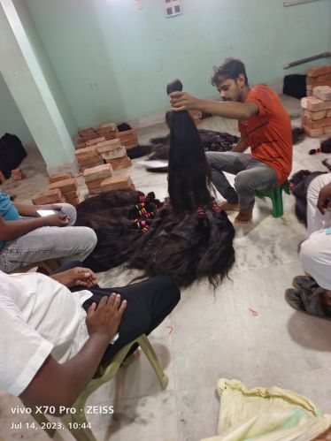 Human hair, Packaging Type : Black, Gender : Female