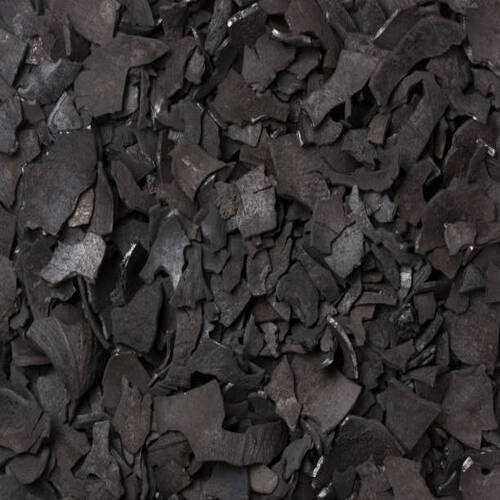 Natural Coconut Shell Activated Carbon Flakes, Color : Black