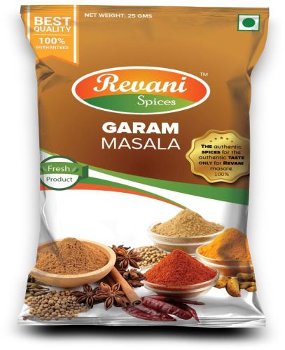 Natural Blended 25 Gm Revani Spices Garam Masala, Purity : 100 %